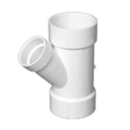 Charlotte Pipe And Foundry 2x2x112 DWV Wye PVC 00601  1000HA